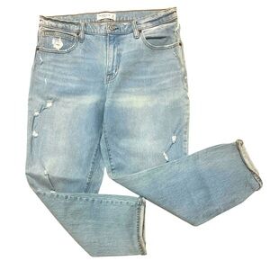 Trendy Light Blue Boyfriend mid rise 👖Jeans